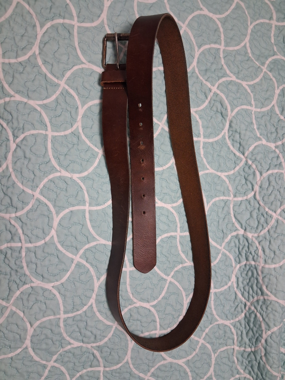 Men's Brown Leather Belt - Classic Everyday Style